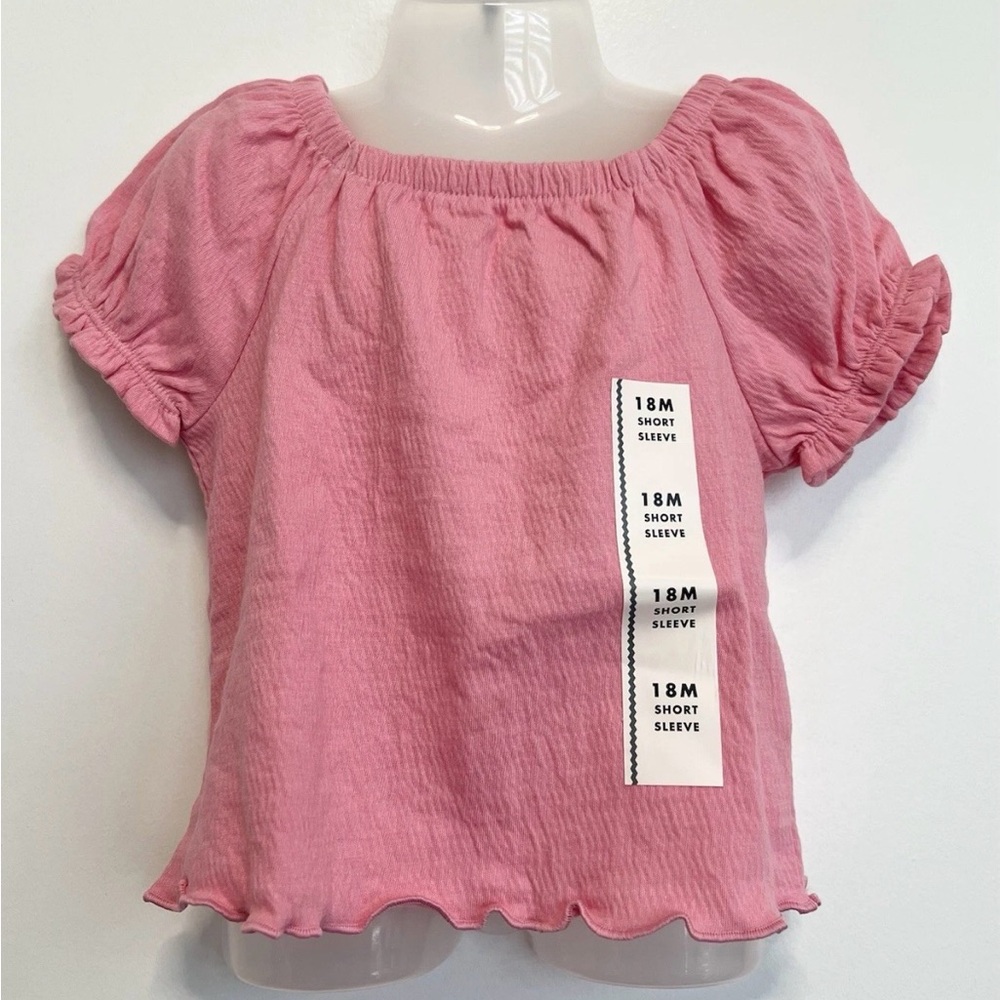 2 Pack Baby Girls’ Short Sleeve Shirt For 18 Months- Cat & Jack